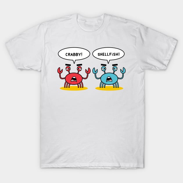 Crabby and Shellfish T-Shirt by Andy McNally